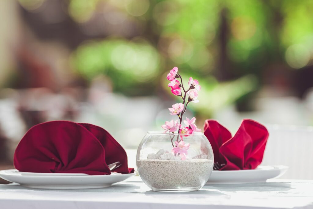 diner romantique en amoureux